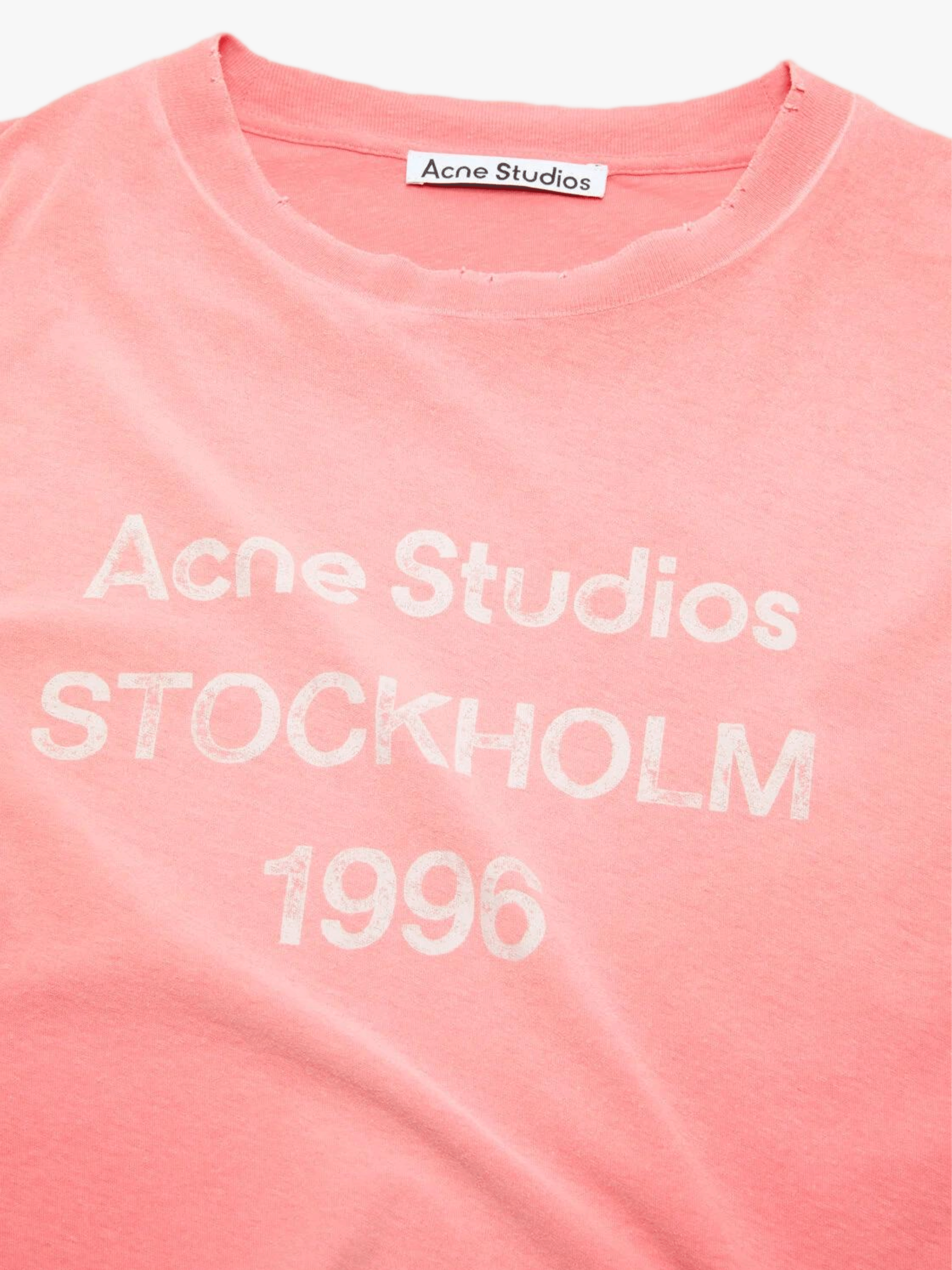 Close up of Pink t-shirt, showing texture of the 100% cotton fabric