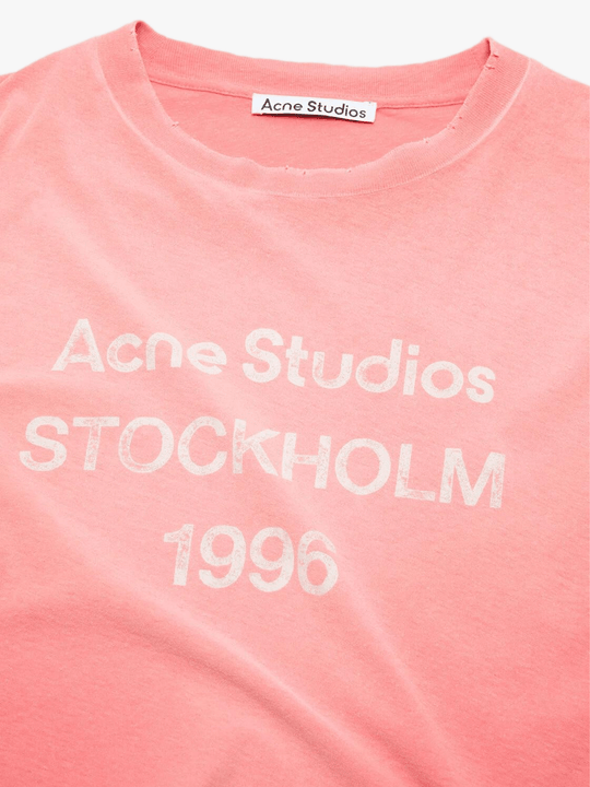 Close up of Pink t-shirt, showing texture of the 100% cotton fabric