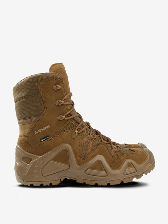 Tan boots, front view