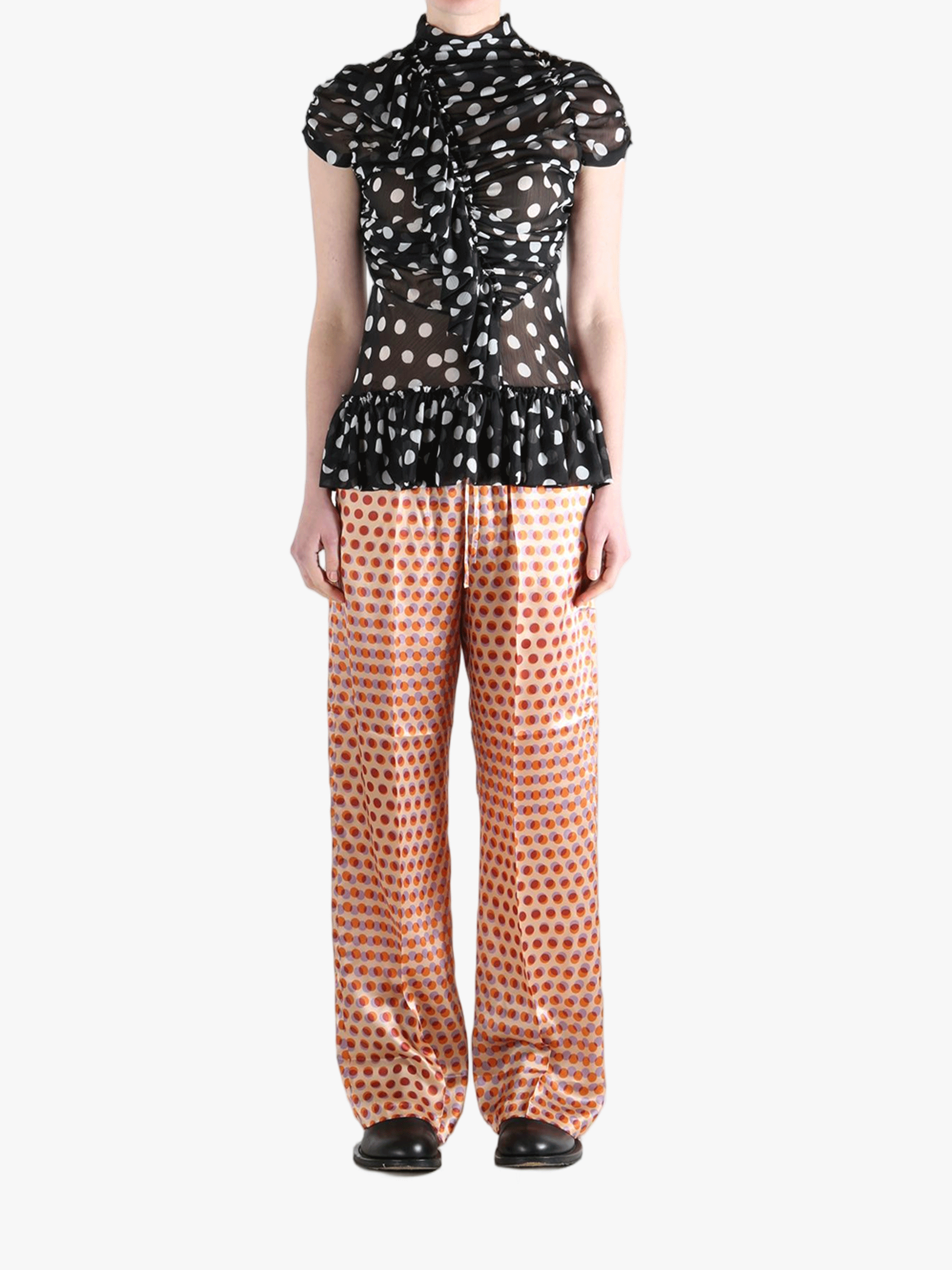 Black top, full body view