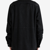 Black shirt, full body view