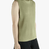 Green top worn by a person, showing the top's fit