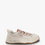 Tan shoes, side view