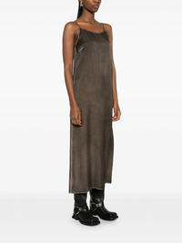 Brown camisole dress, full body view