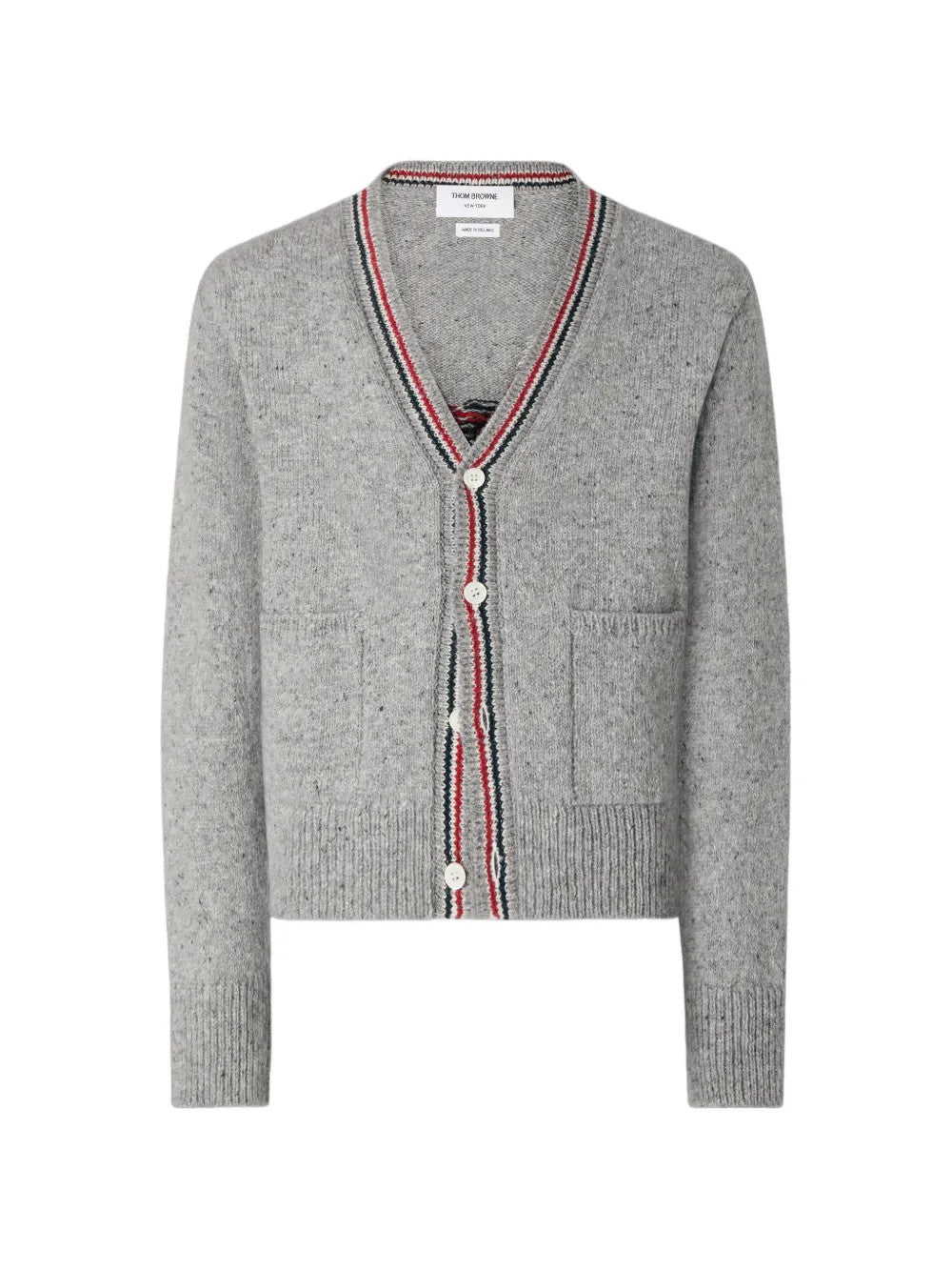 Grey knitwear, front view