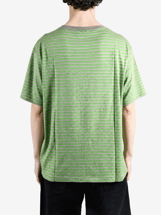 Green t-shirt, full body view