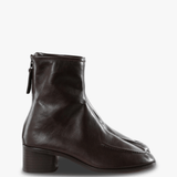Brown boots, side view