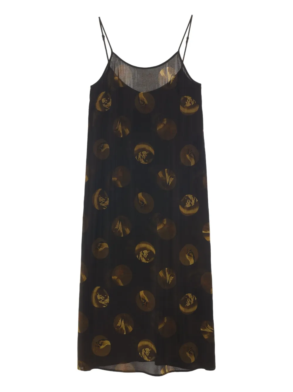 Brown dresses, back view