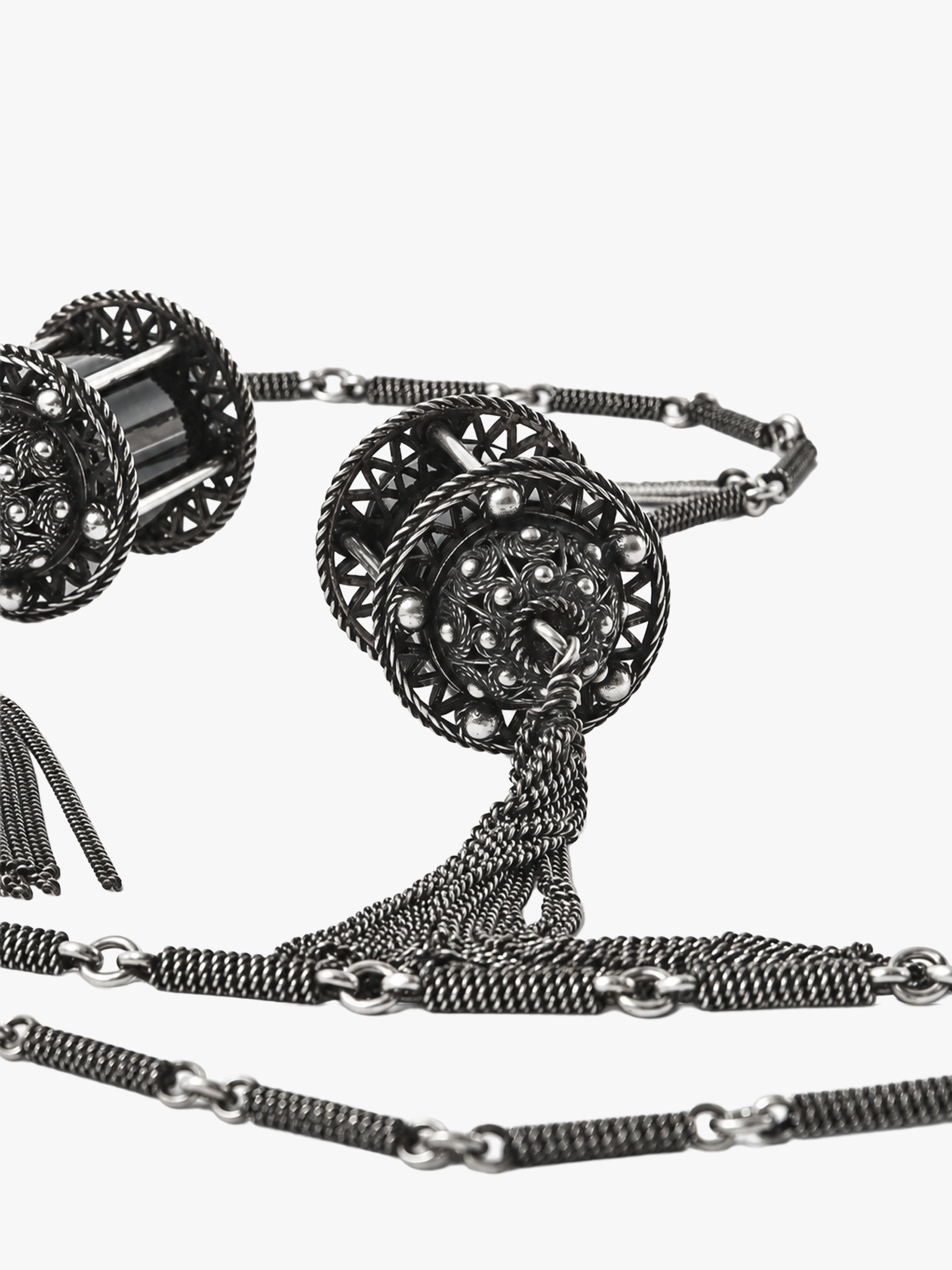 Black jewelry, front view