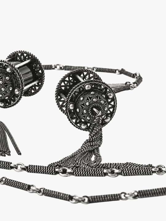 Black jewelry, front view