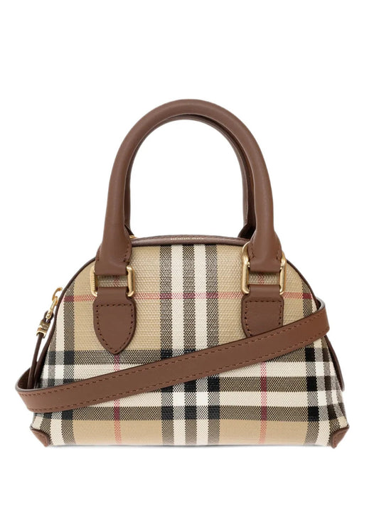 Tan bag, front view