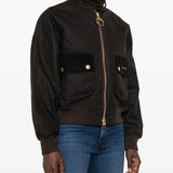Brown jacket, full body view