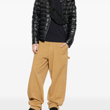 brown pants, full body view