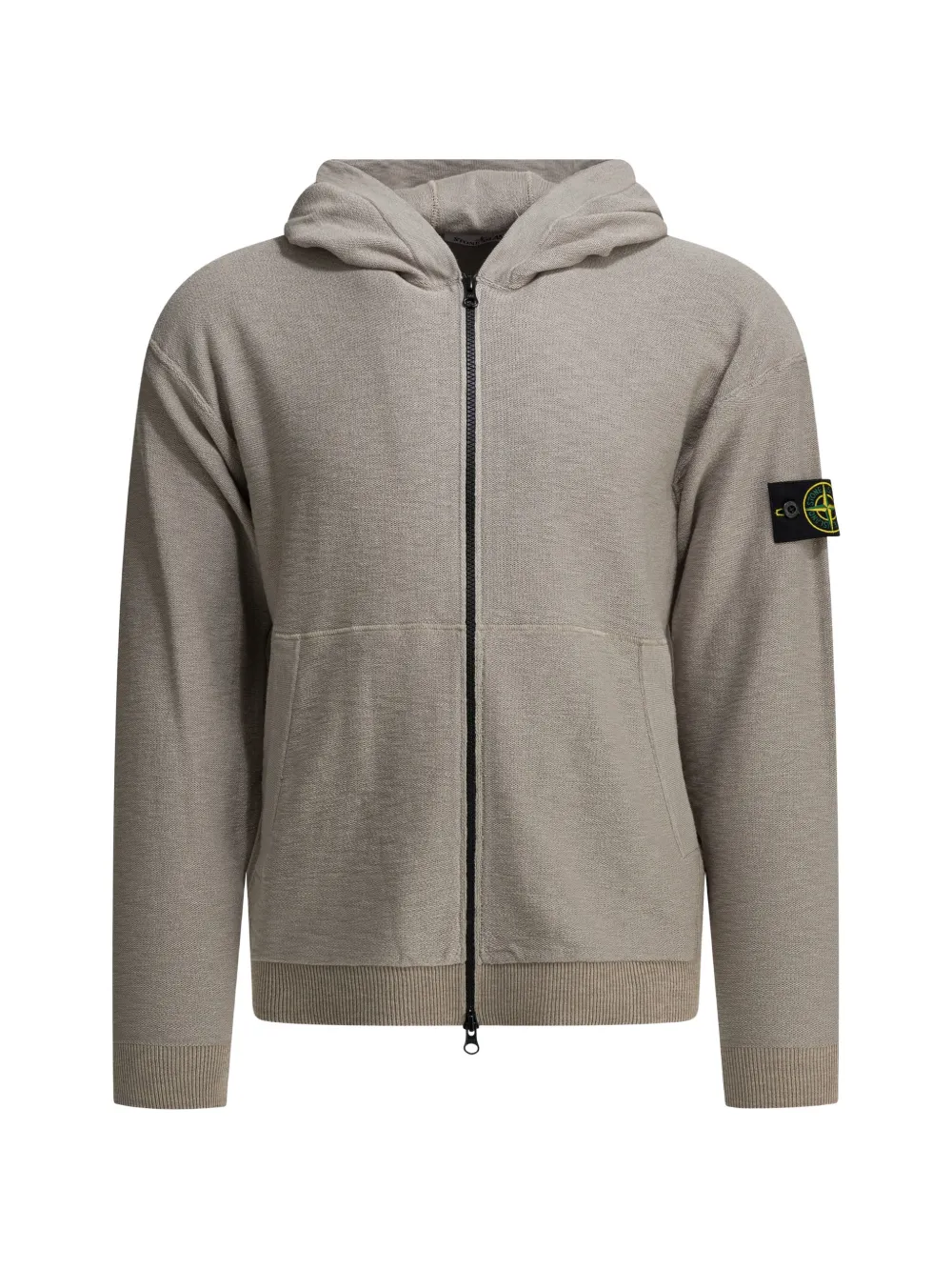 Beige hoodie,front view