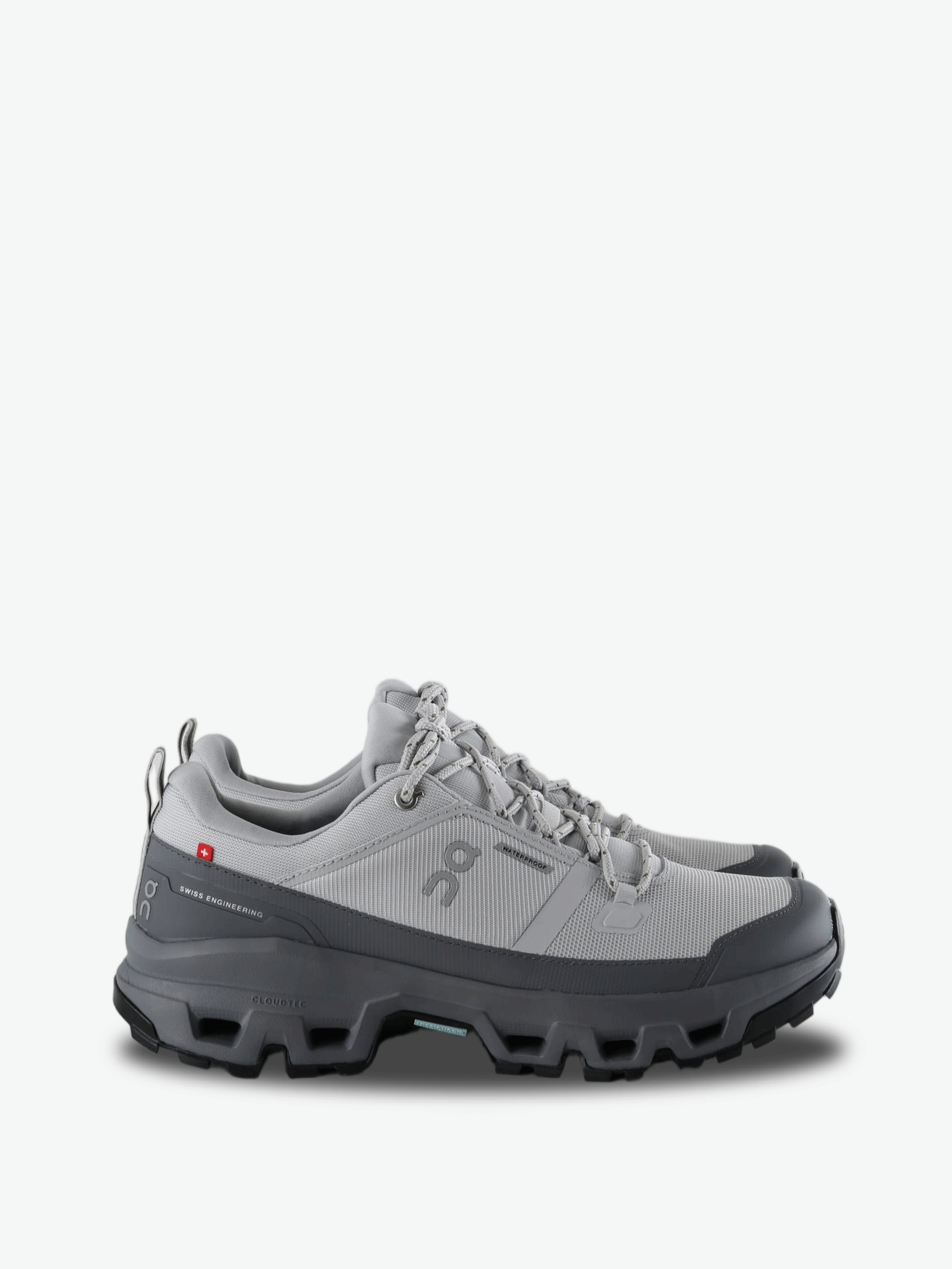 Grey shoes, side view
