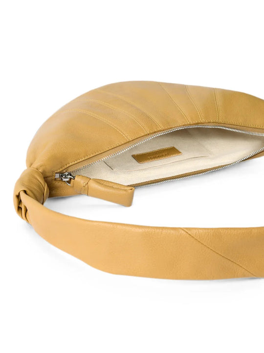 Tan bag, side view