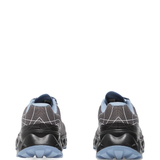 Blue shoes, back view