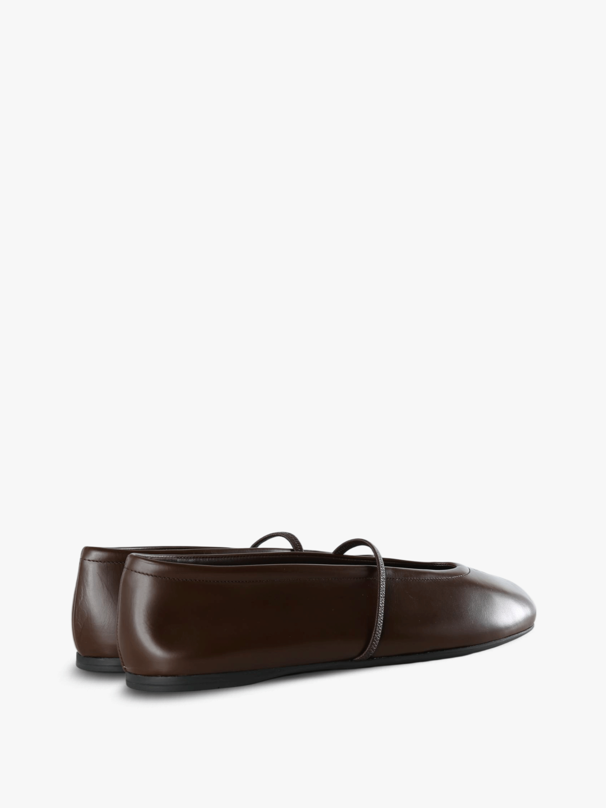 Brown shoes, side view