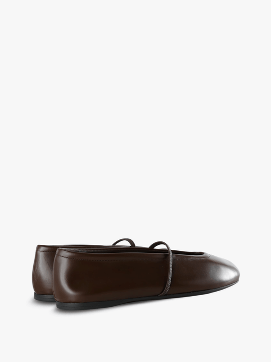 Brown shoes, side view