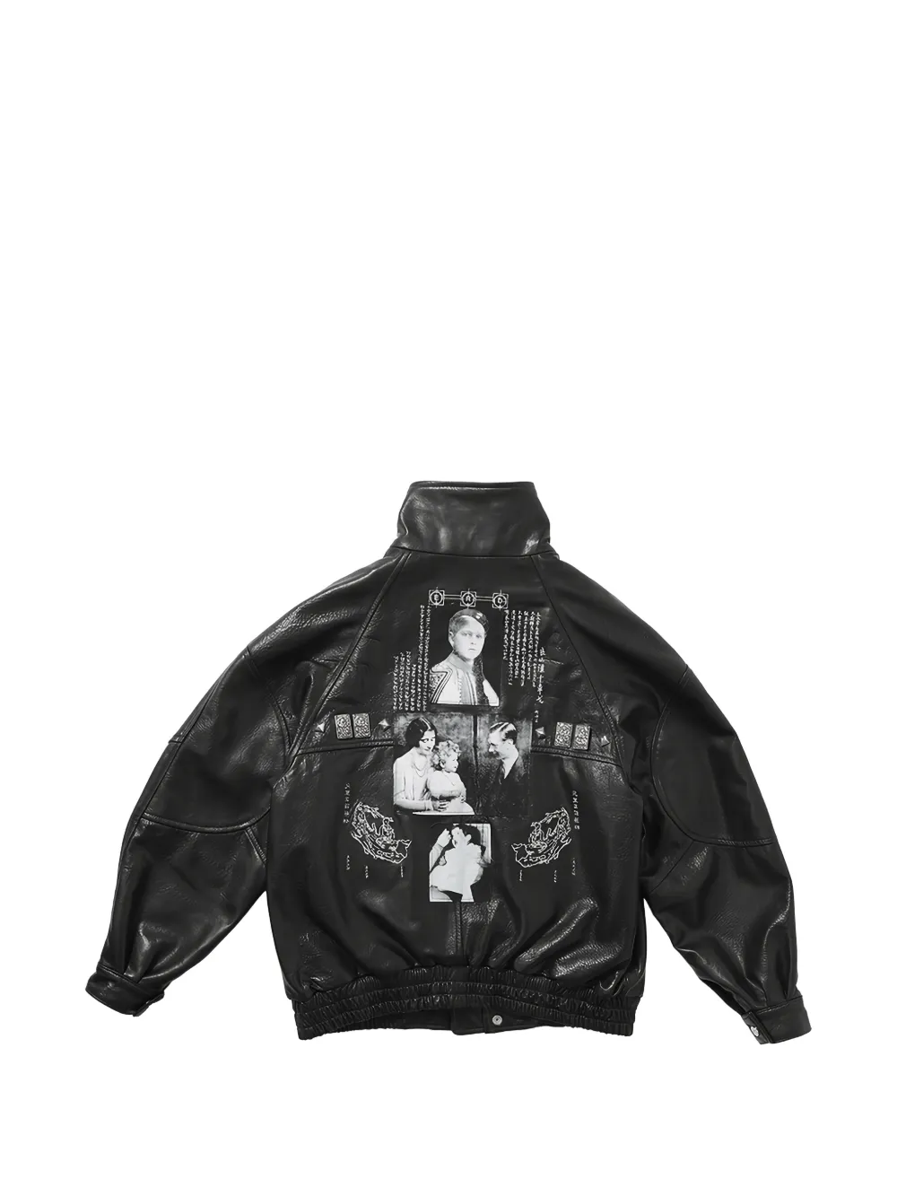 Black jacket, back view
