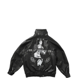 Black jacket, back view