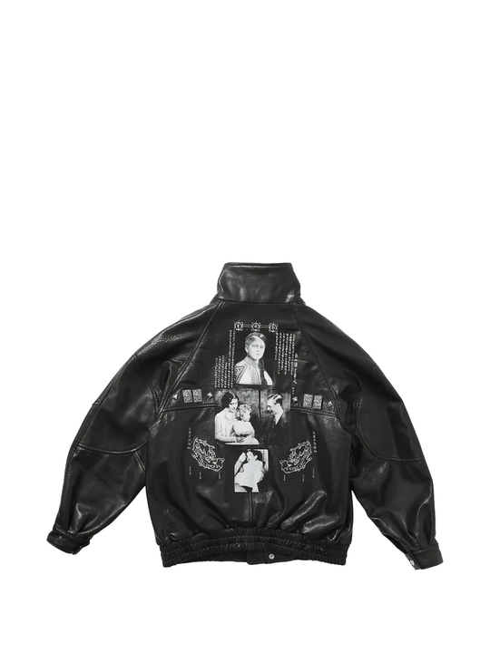 Black jacket, back view