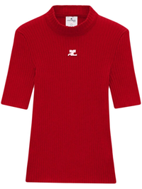 COURRÈGES - Women Reedition Knit SS Jumper