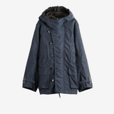 Navy jacket, front view