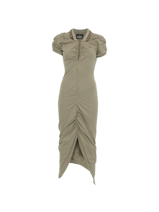 Beige dress,frotn view