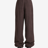 Brown pants, full body view