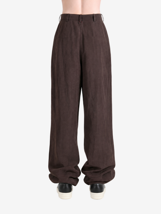 Brown pants, full body view