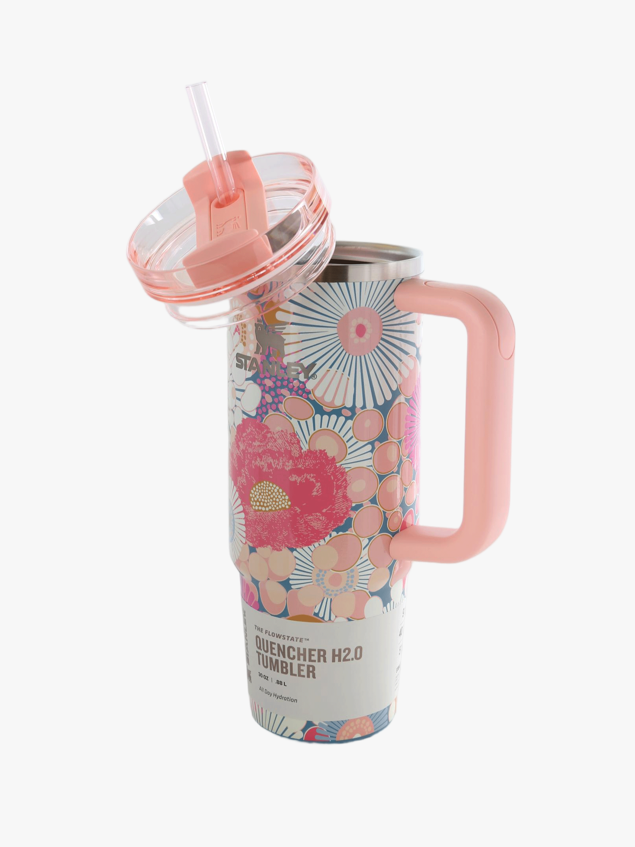 Pink product, front view
