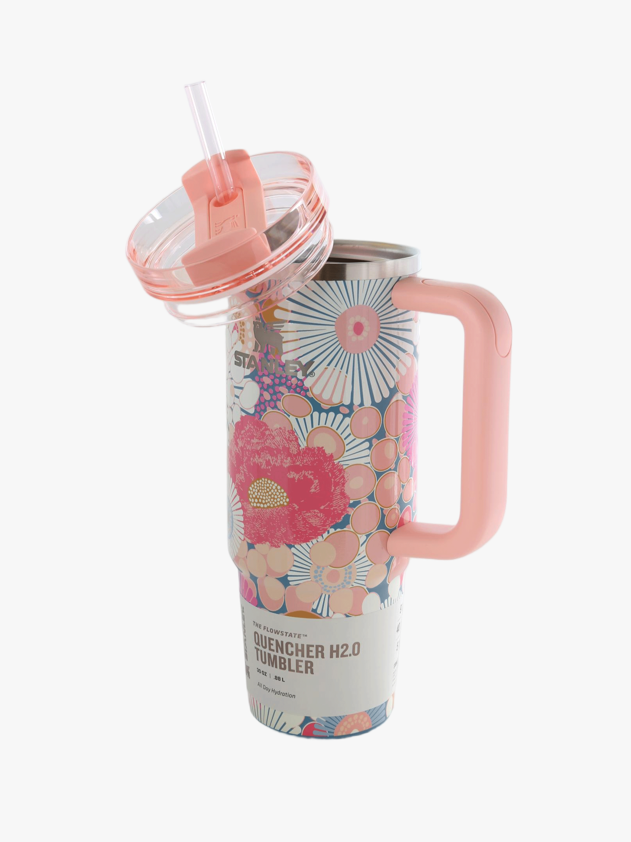 Pink product, front view