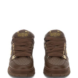 Brown shoes, front view