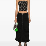 Black top, full body view