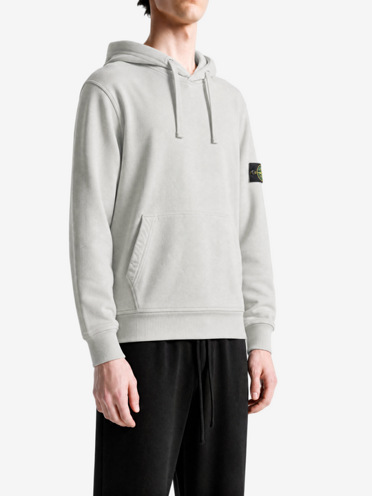 Grey hoodie, full body view