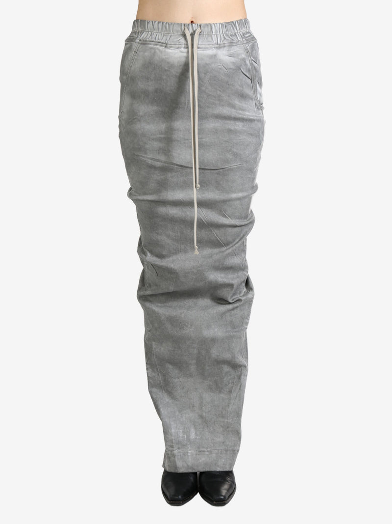 RICK OWENS DRKSHDW - Women Gonna In Denim - Pull On Pillar Skirt