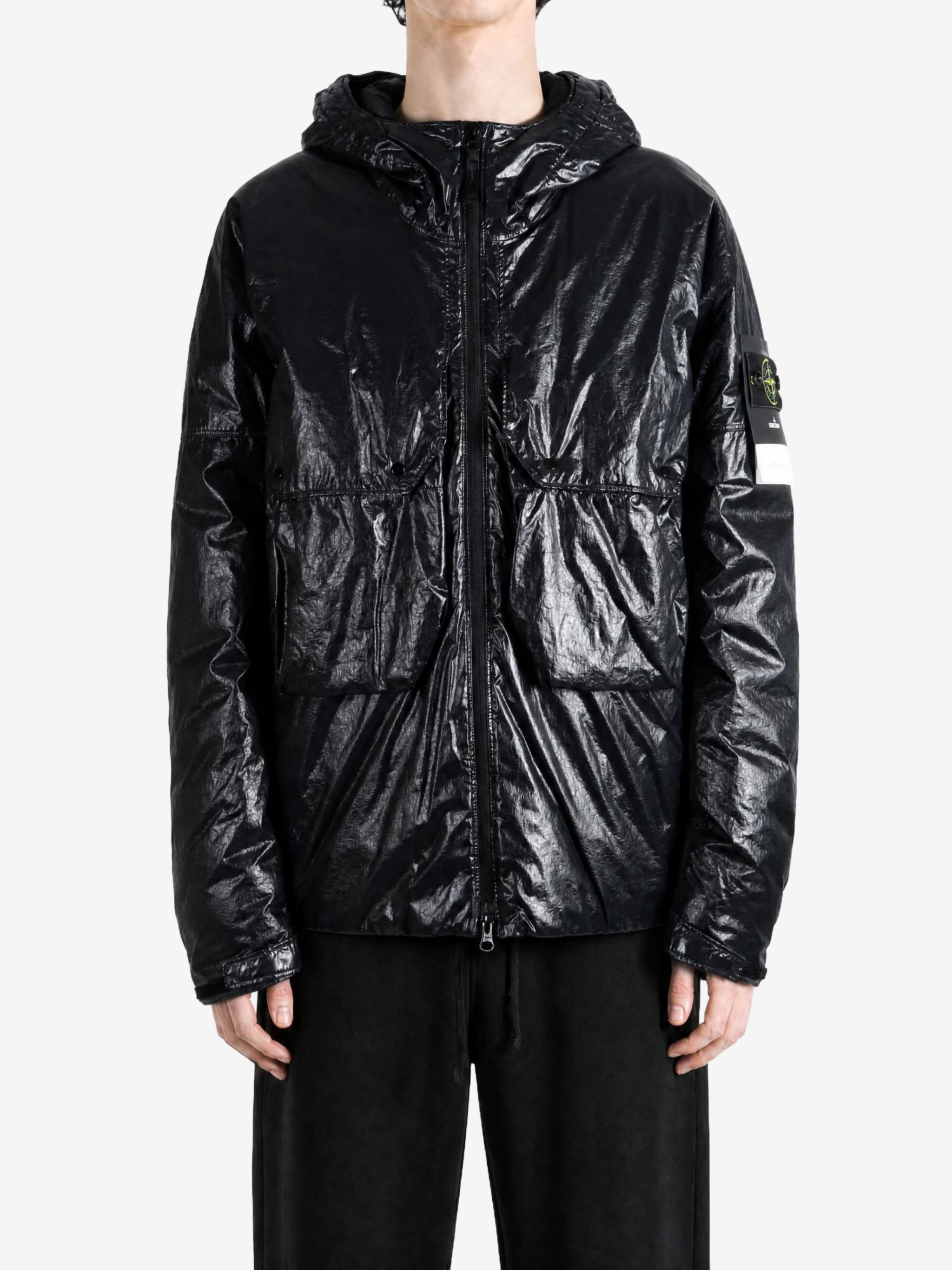 Black jacket, front view