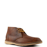 Brown boots, front view
