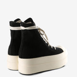 Black sneaker, back view