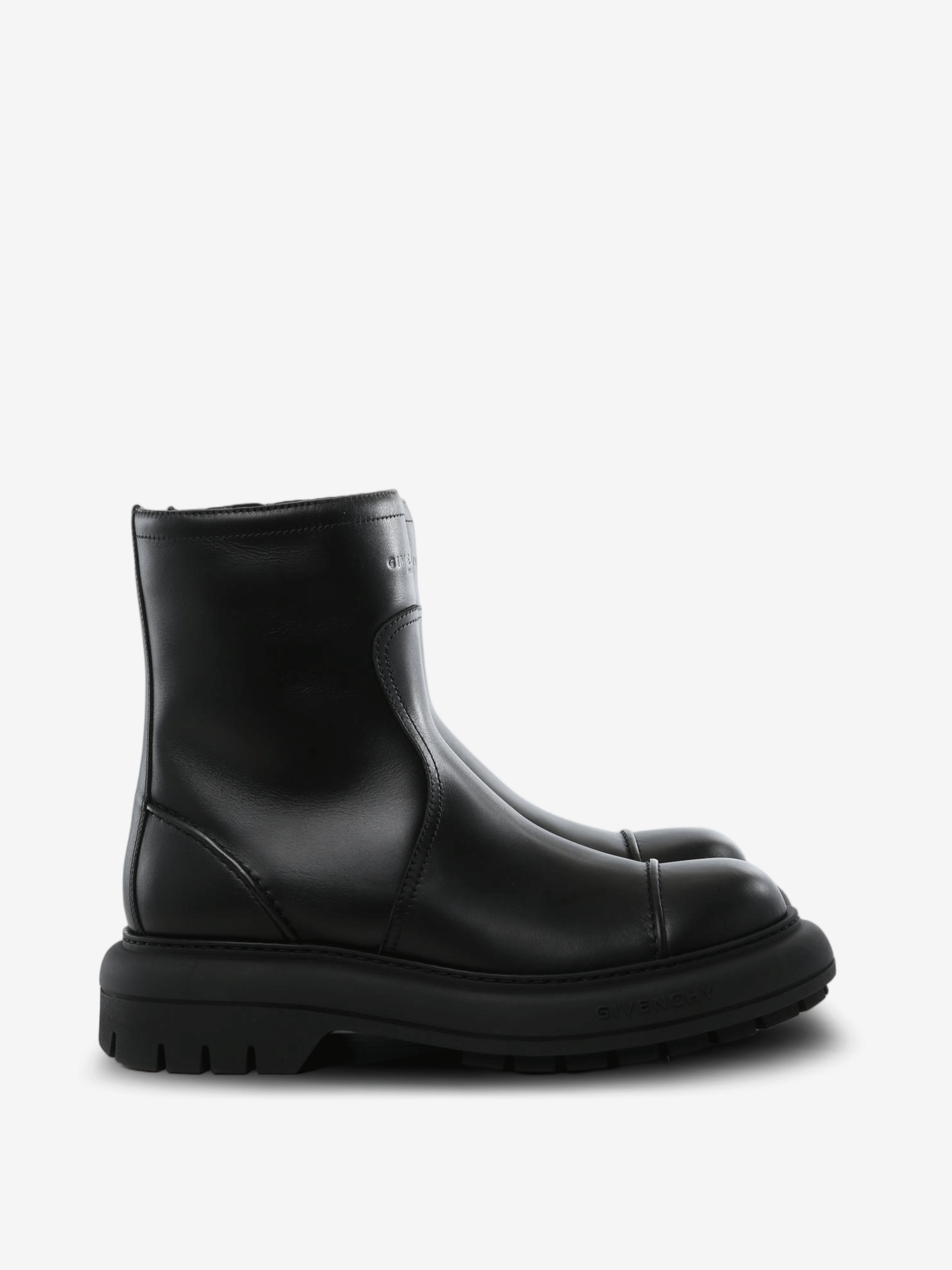 Black boots, side view