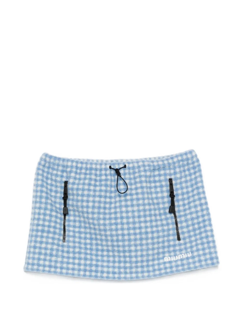 Blue skirt, front view