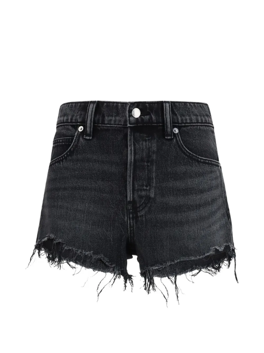 Black shorts, front view