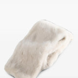 White scarf, front view
