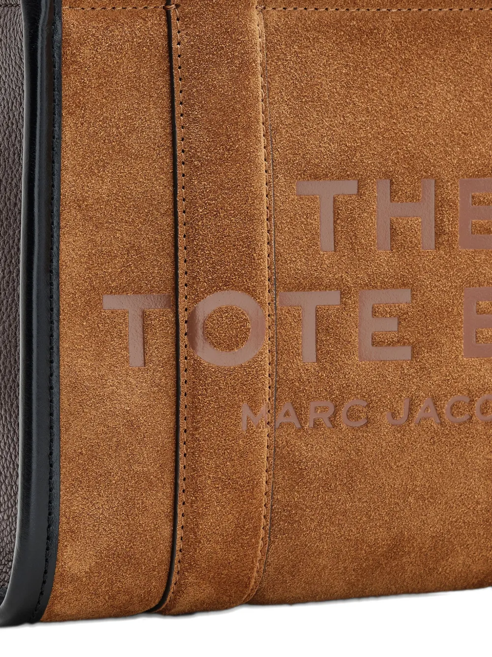Close up of the brown flats, showing texture of the suede fabric