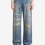 Blue jeans, front view