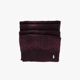 Purple scarf, front view