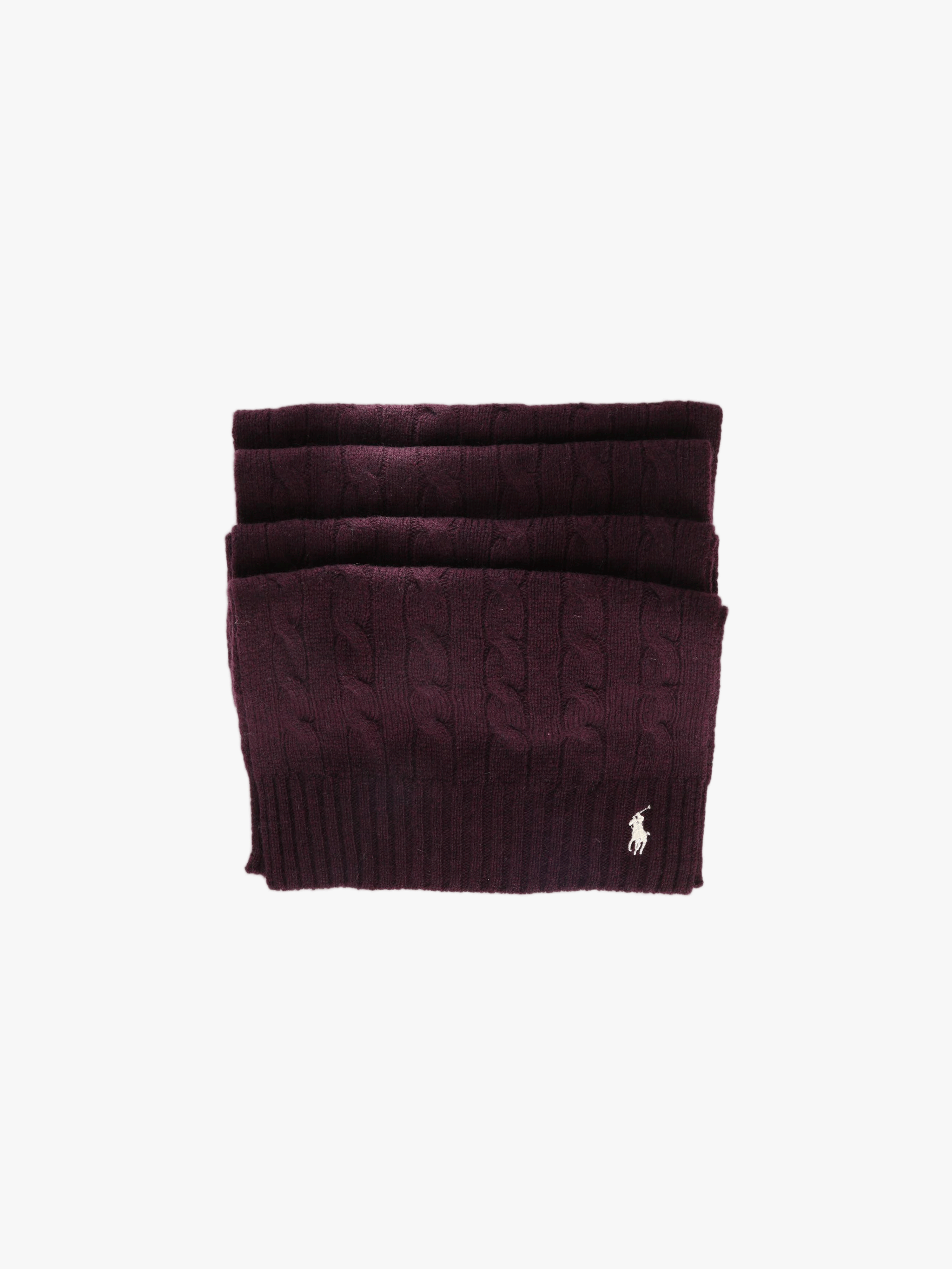 Purple scarf, front view
