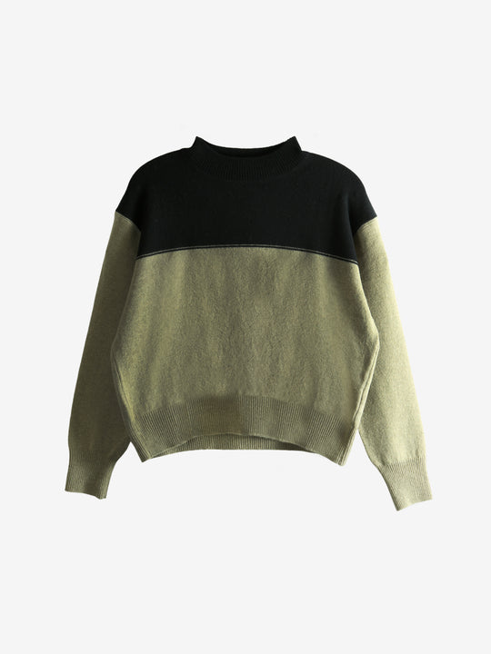 Black knitwear, front view