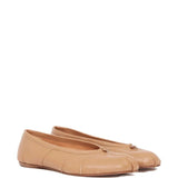 Tan flats, front view